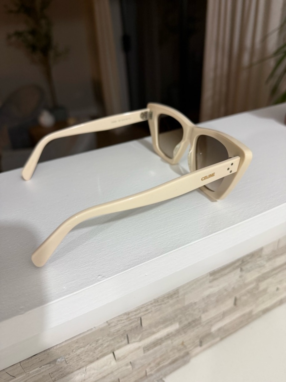 Celine Cream Sunglasses - Picture 2 of 4